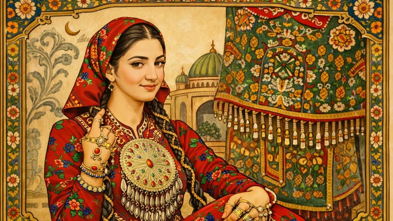 Timeless Turkmen Beauty 🌿 | Traditional Elegancy