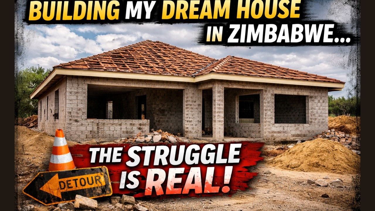 Building  house in Zimbabwe (struggles & Progress)#building #zimbabwe #housedesign