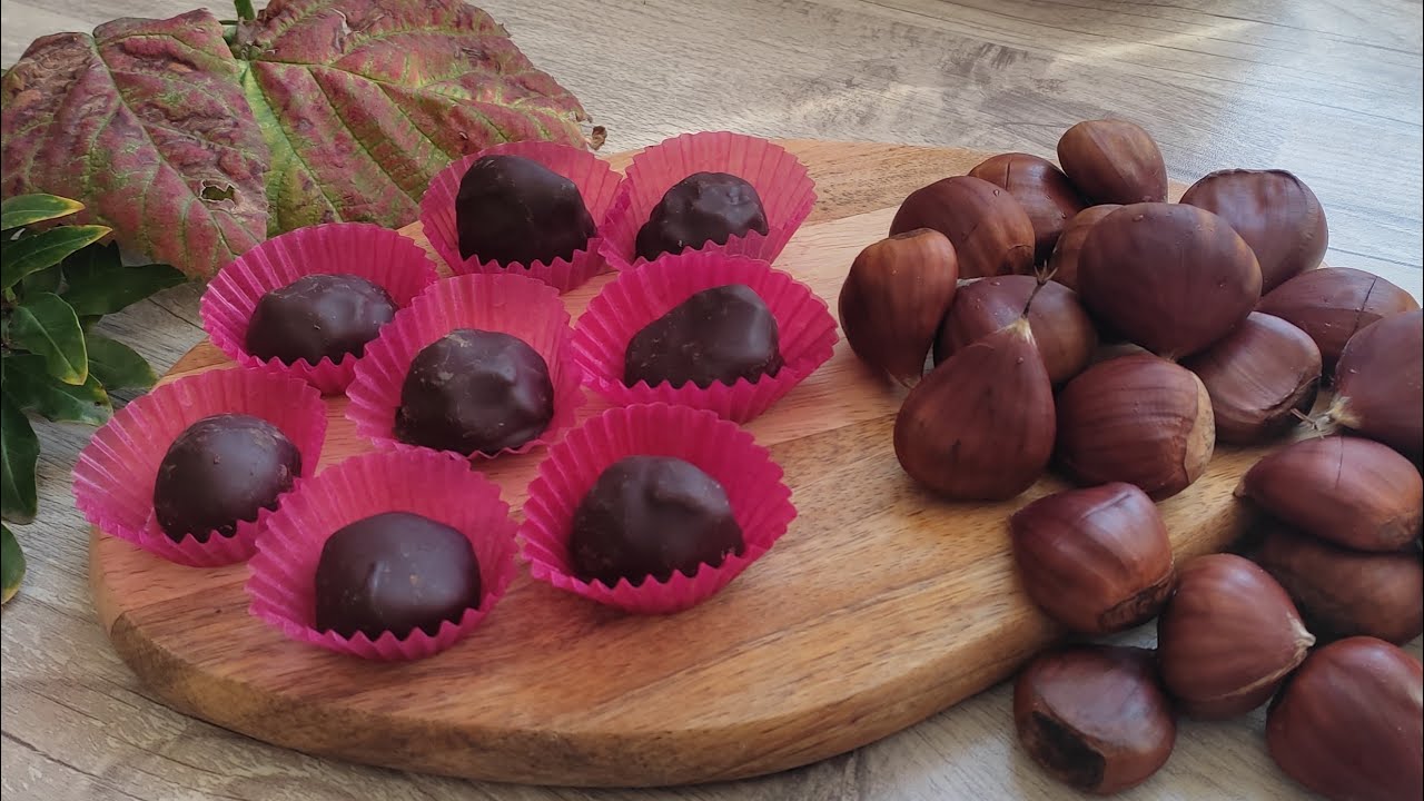 CASTAÑAS CON CHOCOLATE (RECETA FÁCIL)