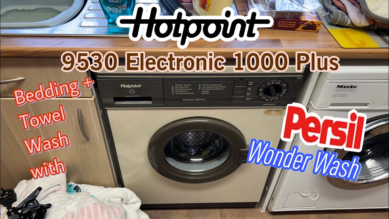 Hotpoint 9530 Electronic 1000 Plus - Bedding and Towel Wash with Persil Wonder Wash!