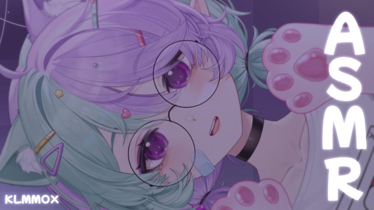 Kitty girl makes sounds for your ears | ASMR 3DIO