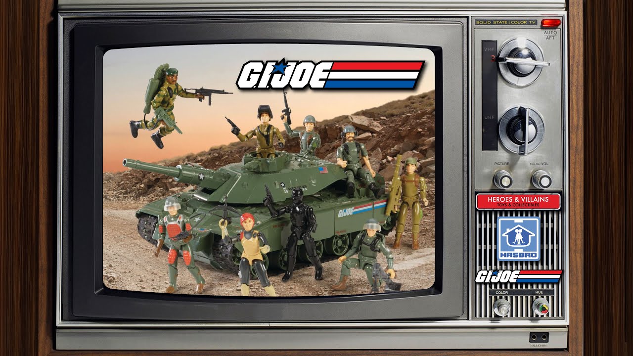 1982-94 Hasbro GI Joe 'Real American Hero'  Toy Commercial Compilation.