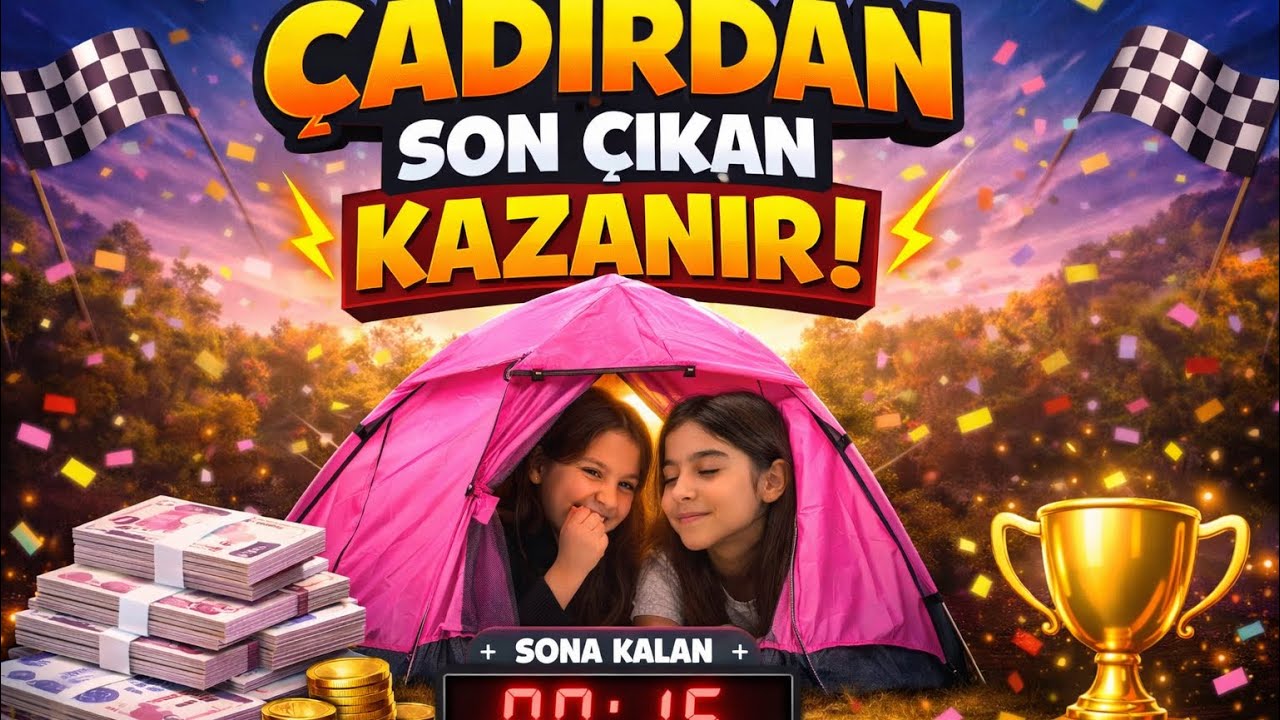 ÇADIRDA BİR GÜN 😱SON ÇIKAN KAZANIR‼️