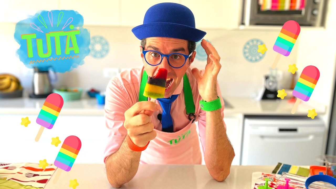 Helado de Arcoíris | Frutas, Vegetales y Colores | TUTÁ prepara paletas arcoíris