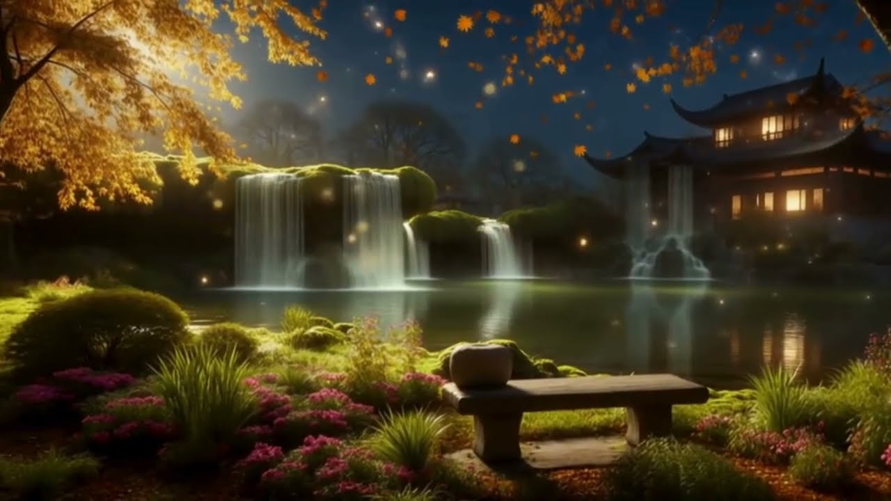 Deep Sleep Music ~ Calming Water Flow, Flute & Nature Sounds for Relaxation & Stress Relief