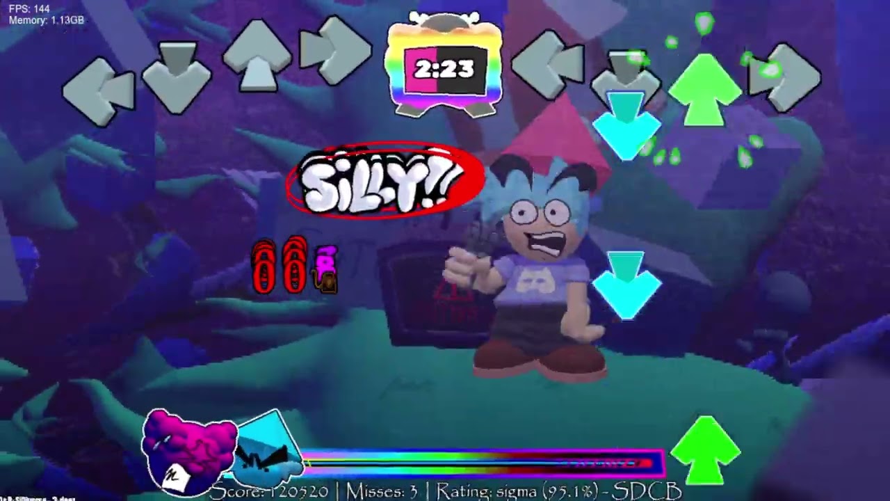 FNF Vs Dave And Bambi SILLIVERSE Demo: 3-Deez (Clown Dave Vs Boyfriend)
