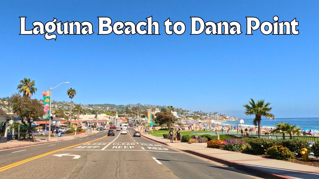 4K Scenic Drive | Laguna Beach to Dana Point | Pacific Coast Highway 1