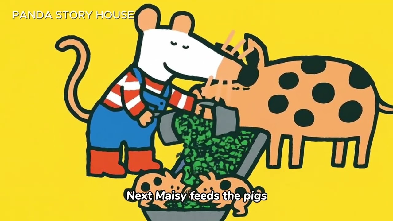 [04/10] Maisy’s Morning on the Farm | Farm Animals Story for Kids | Learn English with Maisy