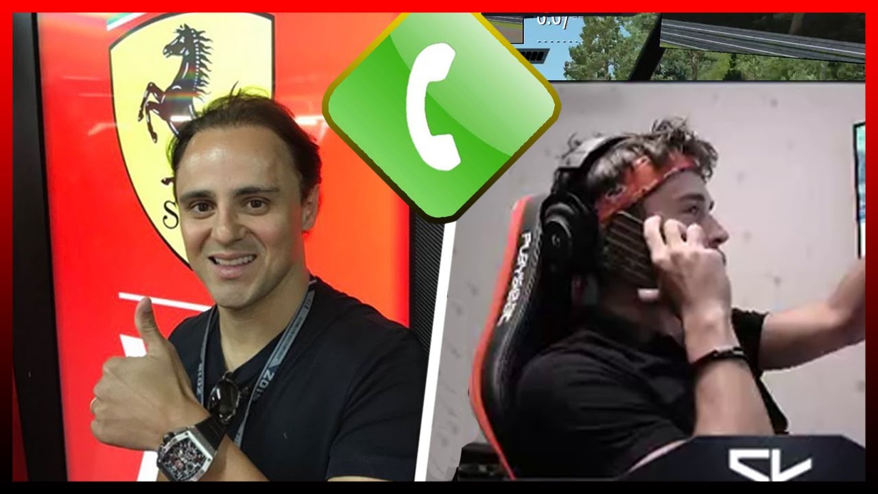Felipe Massa Call Charles Leclerc Live on Twitch  to Play together 😍