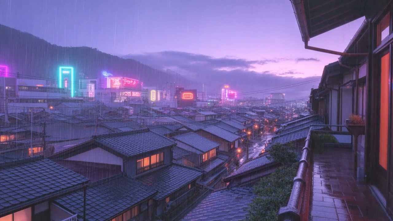 🌃 Night Study Music | 🎧 Lofi Hip Hop for Focus & Calm | 🌧️ Rain Ambience