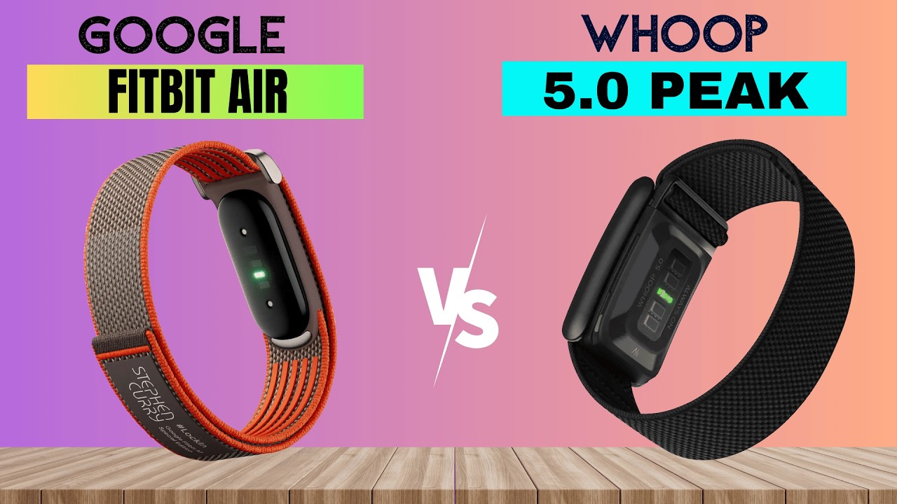 Google Fitbit Air vs WHOOP 5.0 Peak