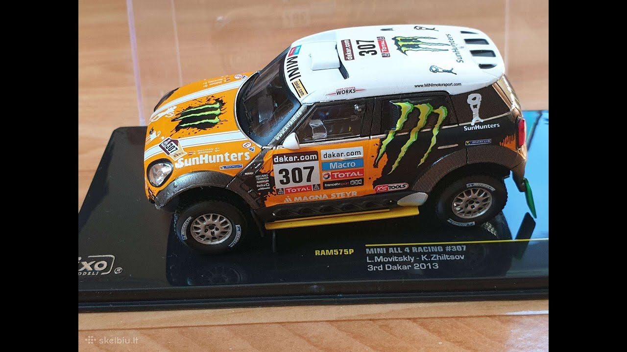 Diecast MINI Dakar 1:43 Scale,IXO  Models. Автомодели.Обзор