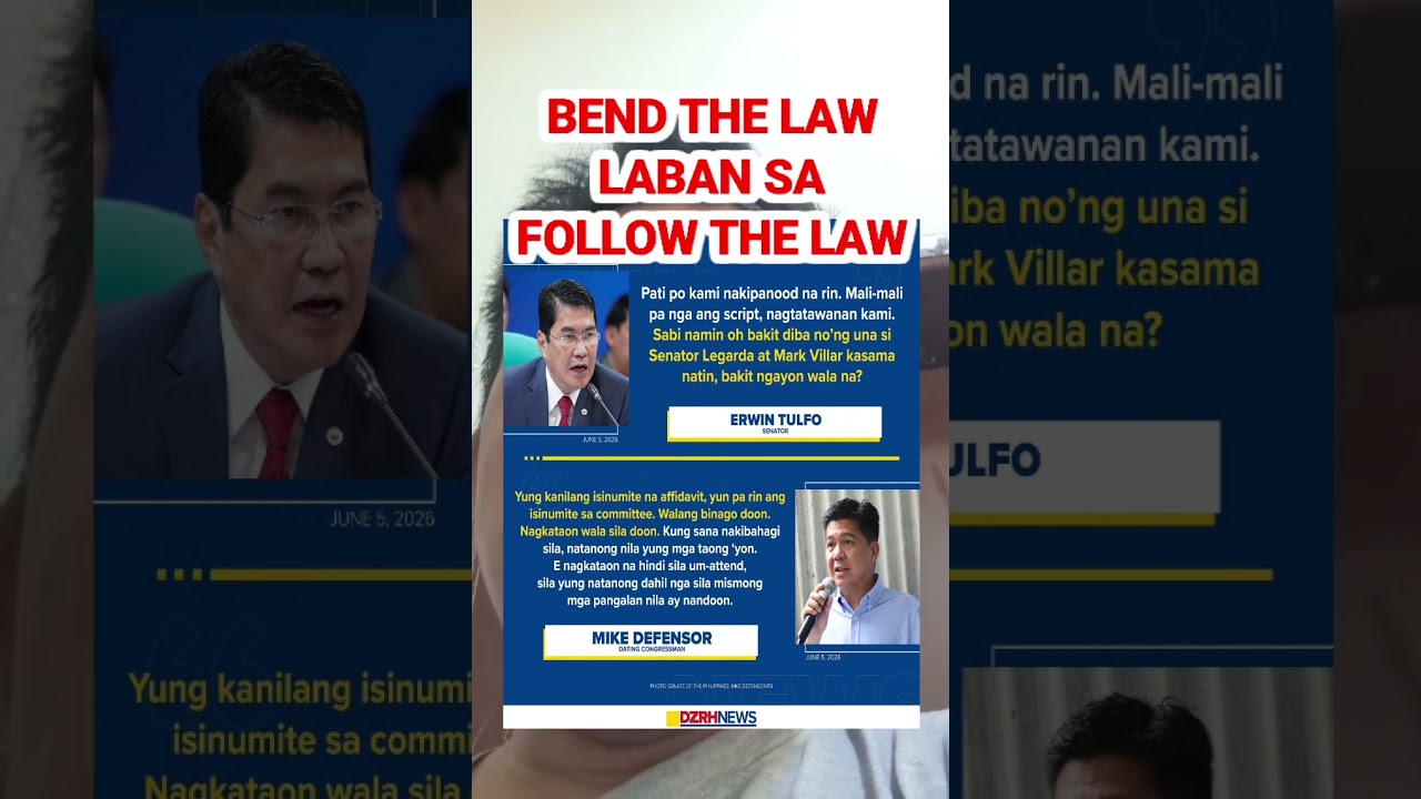 Mike Defensor pinalagan si erwin tulfo.