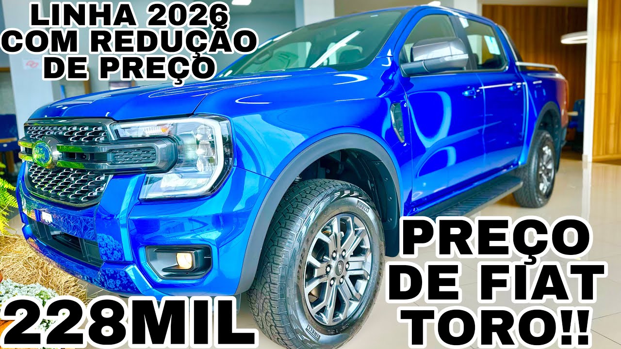 NOVA FORD RANGER BLACK JÁ 2026 EM DETALHES | O MELHOR CUSTO BENEFÍCIO QUE TEMOS NO BRASIL!!!