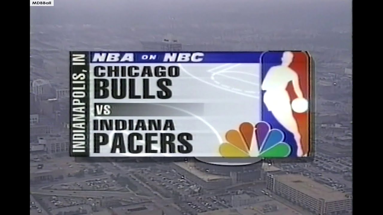 NBA On NBC - Bulls @ Pacers 1998 ECF Game 6 Highlights
