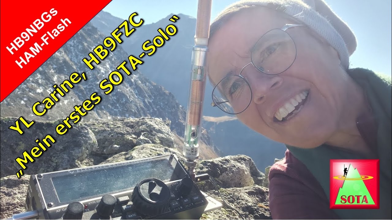 YL Carine, HB9FZC – Mein erstes SOTA-Solo