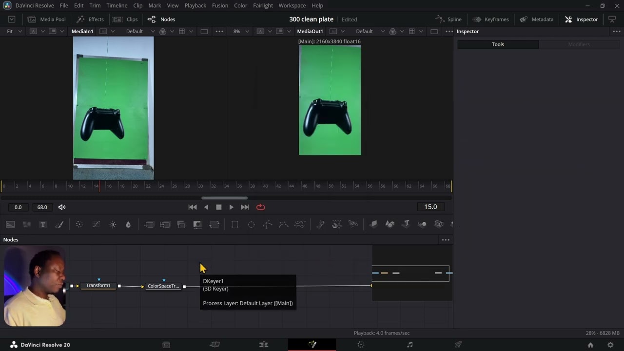 Is this the easiest clean Plate VFX Trick in Resolve