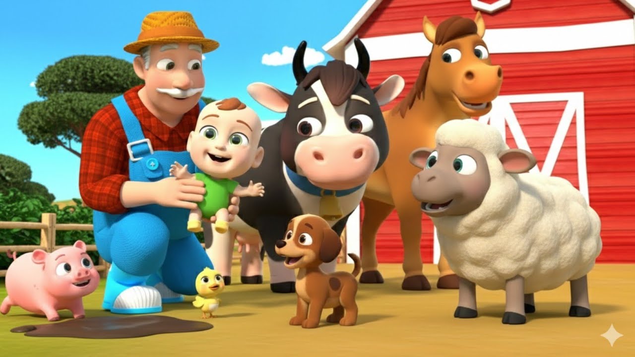 Old MacDonald Animal Rescue Farm 🐮🐶 | Kids Nursery Rhymes & Animal Songs | 3D Cartoon for Children