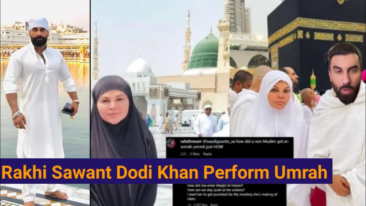 Rakhi Sawant Dodi Khan Perform 1st Umrah Dodi Khan Sana Khan congratulations to Rakhi Sawant