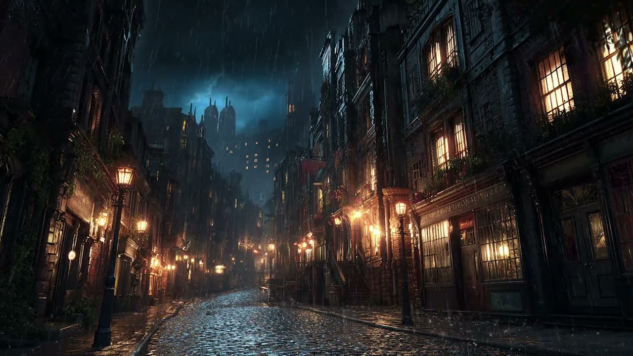 Intense Thunderstorm with Rain Sounds for Stress Relief, Focus and Peaceful Night Sleep