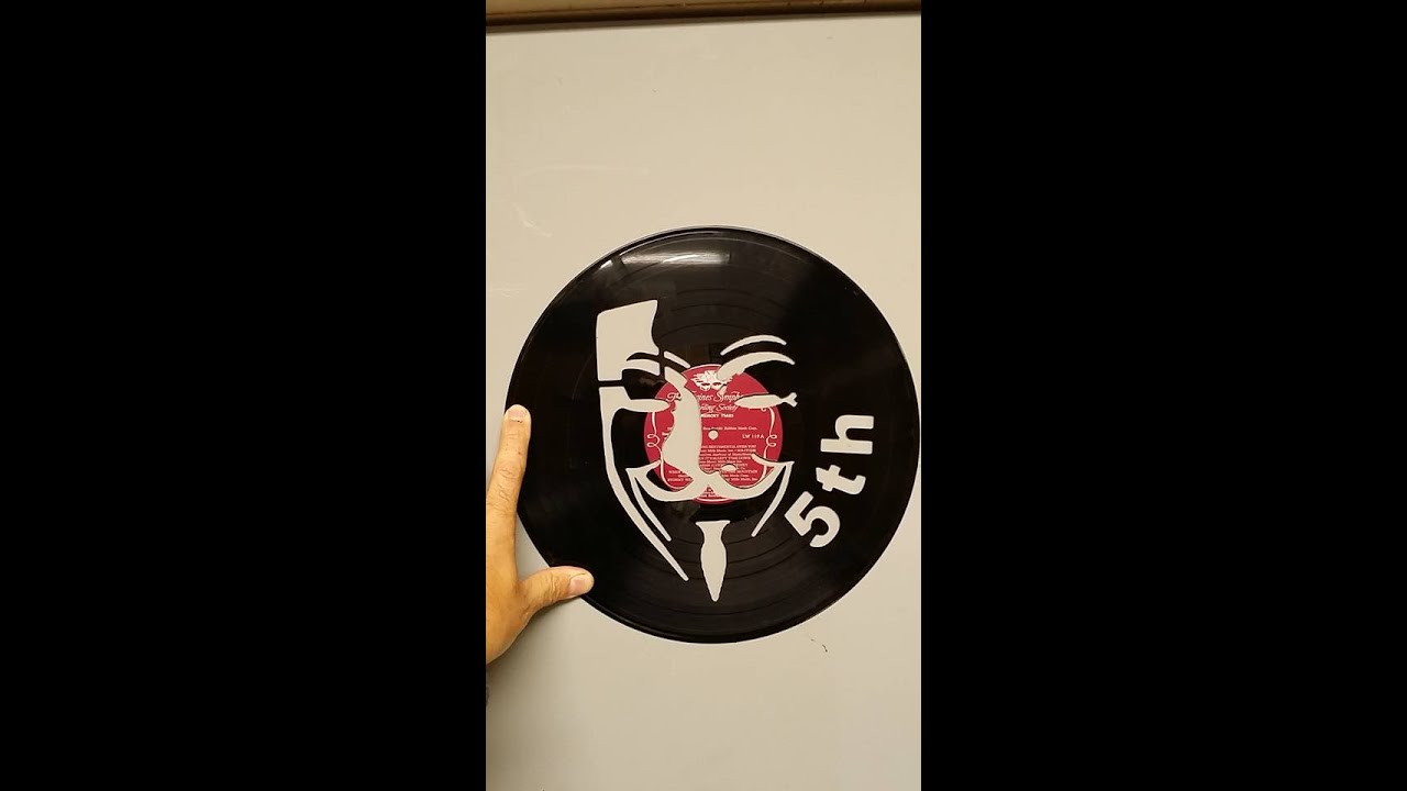 Machining on vinyl records on CNC router