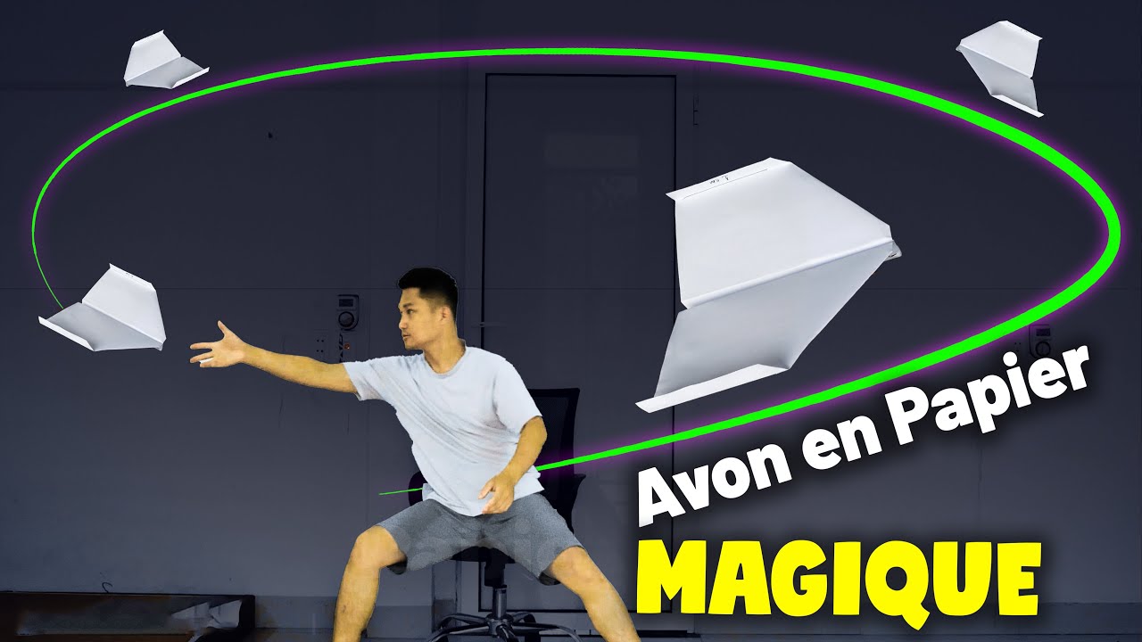 Un avion en papier magique qui revient toujours vers vous