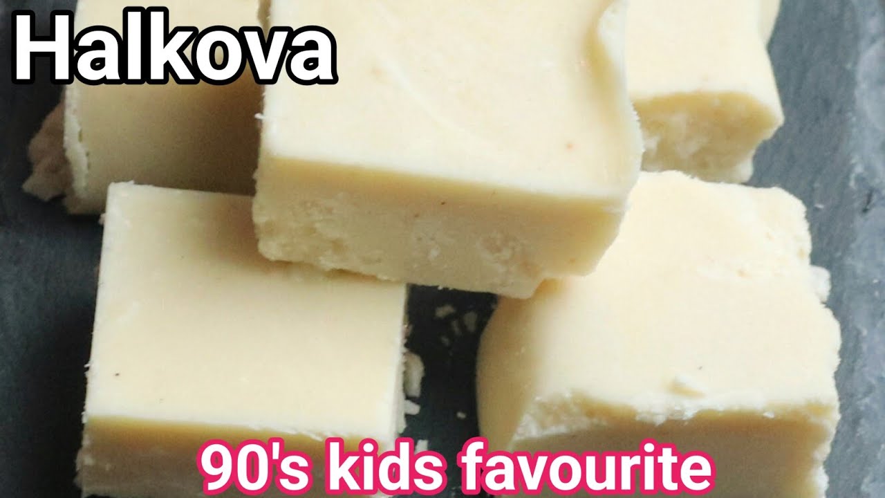 Halkova sweet recipe | maida barfi | palkova sweet | 90's kids favourite sweet |