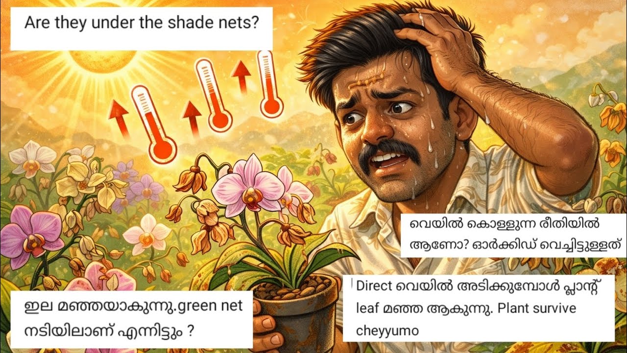 വെയിൽ കൊള്ളുന്ന രീതിയിൽ ആണോ ഓർക്കിഡ് വെച്ചിട്ടുള്ളത് ? എങ്കിൽ സമയമായി! #dendrobium #orchid #garden 