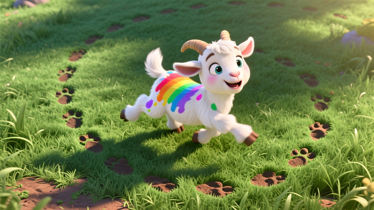 Goat Baby’s Rainbow Day 🌈🐐 | Fun Learning for Kids | Colors & Early Education
