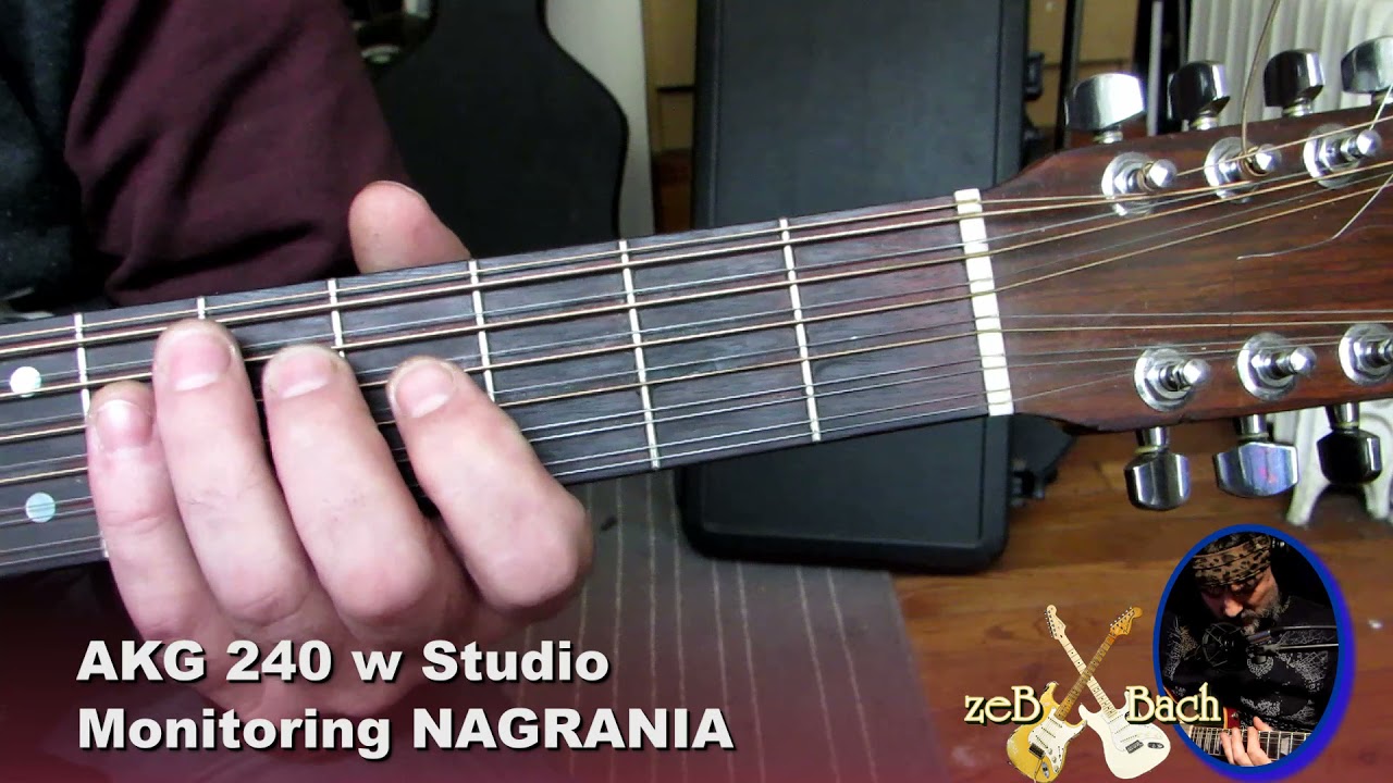 AKG 240 semi open w STUDIO w czasie nagrania (PIERWSZE WRAZENIA) PART 1-Guitar with @zebbach