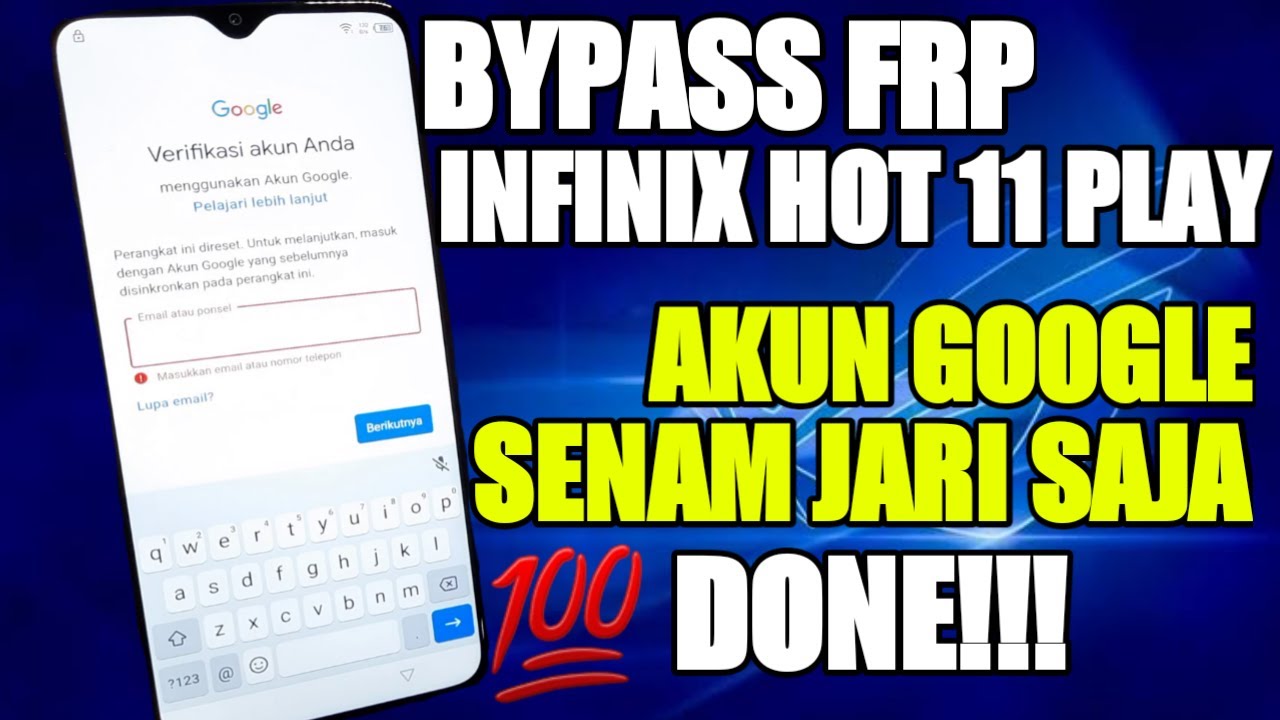 BYPASS FRP INFINIX HOT 11 PLAY ‼️ ADNDROID 11 CUKUP SENAM JARI DONE. //JKS opreker handphone