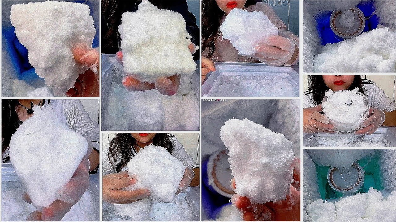 ♦️(💠ONLY B!TES)_HER 😋 OPEN FREEZER FR0ST🍚 ICE EATING COLLECTION 🧊♦️