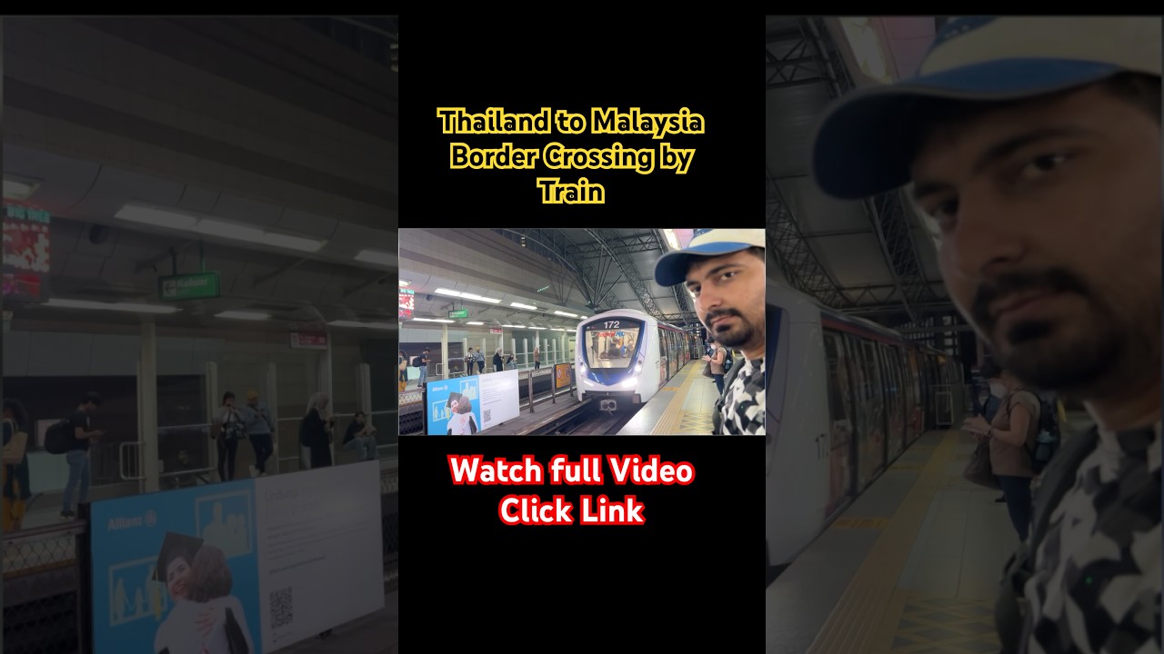 Thailand to Malaysia by Train | Border Crossing #thailandtrain #malaysiaborder #thailandborder