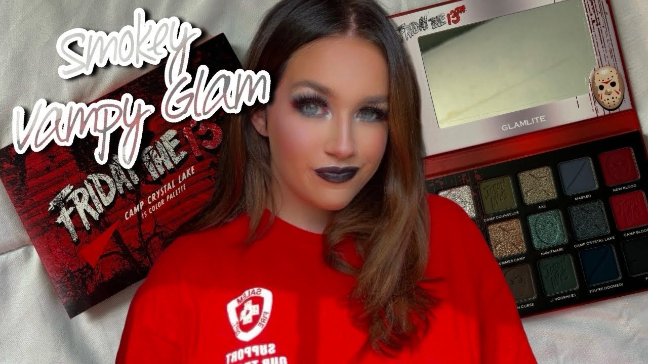 Smokey Vampy Glam❤️🖤 Glamlite Friday The 13th Collection