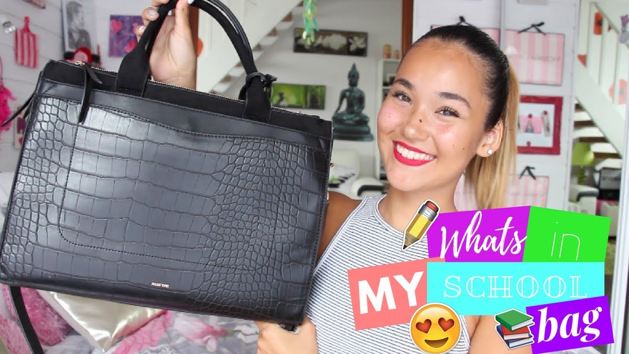 WHAT'S IN MY SCHOOL BAG LYCÉE ♡ #BACKTOSCHOOLAVECMAÏLIE