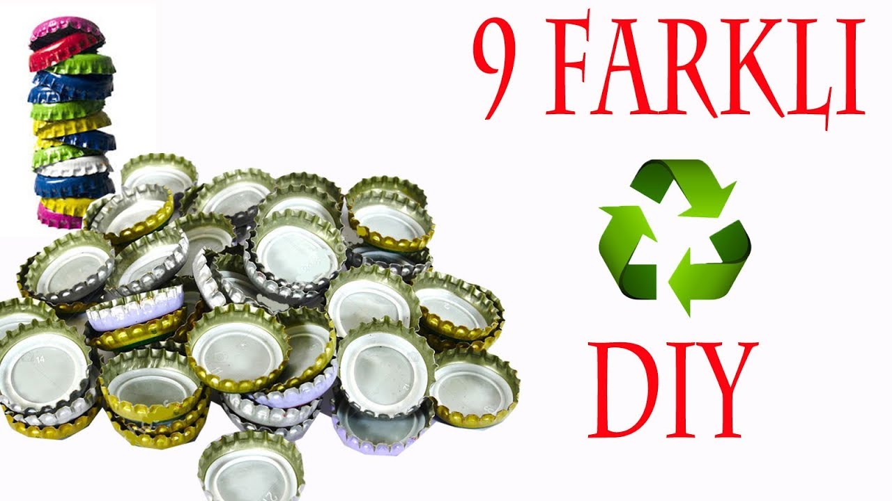 Gazoz Kapaklarının Geri Dönüşümü | Turn Metal Bottle Caps into Amazing | Diy
