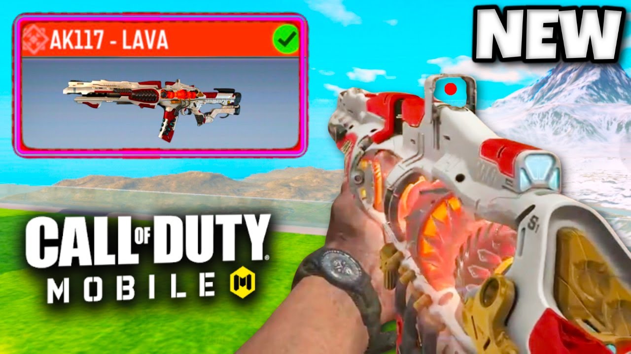 Parker Reacts to NEW MYTHIC AK117 LAVA 😍 COD MOBILE