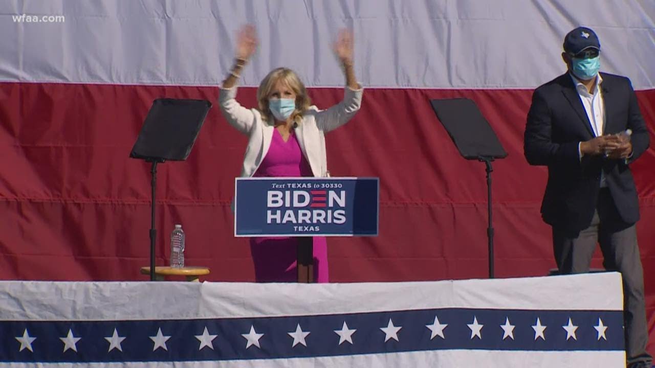 Jill Biden holds campaign rally in Dallas