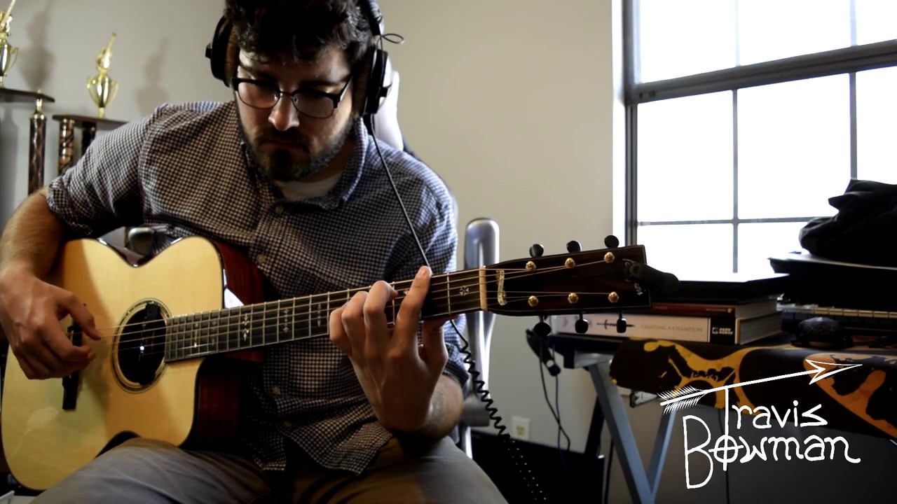 Ragamuffin - Michael Hedges (Solo Fingerstyle Guitar Cover by Travis Bowman) Bourgeois OMC Soloist
