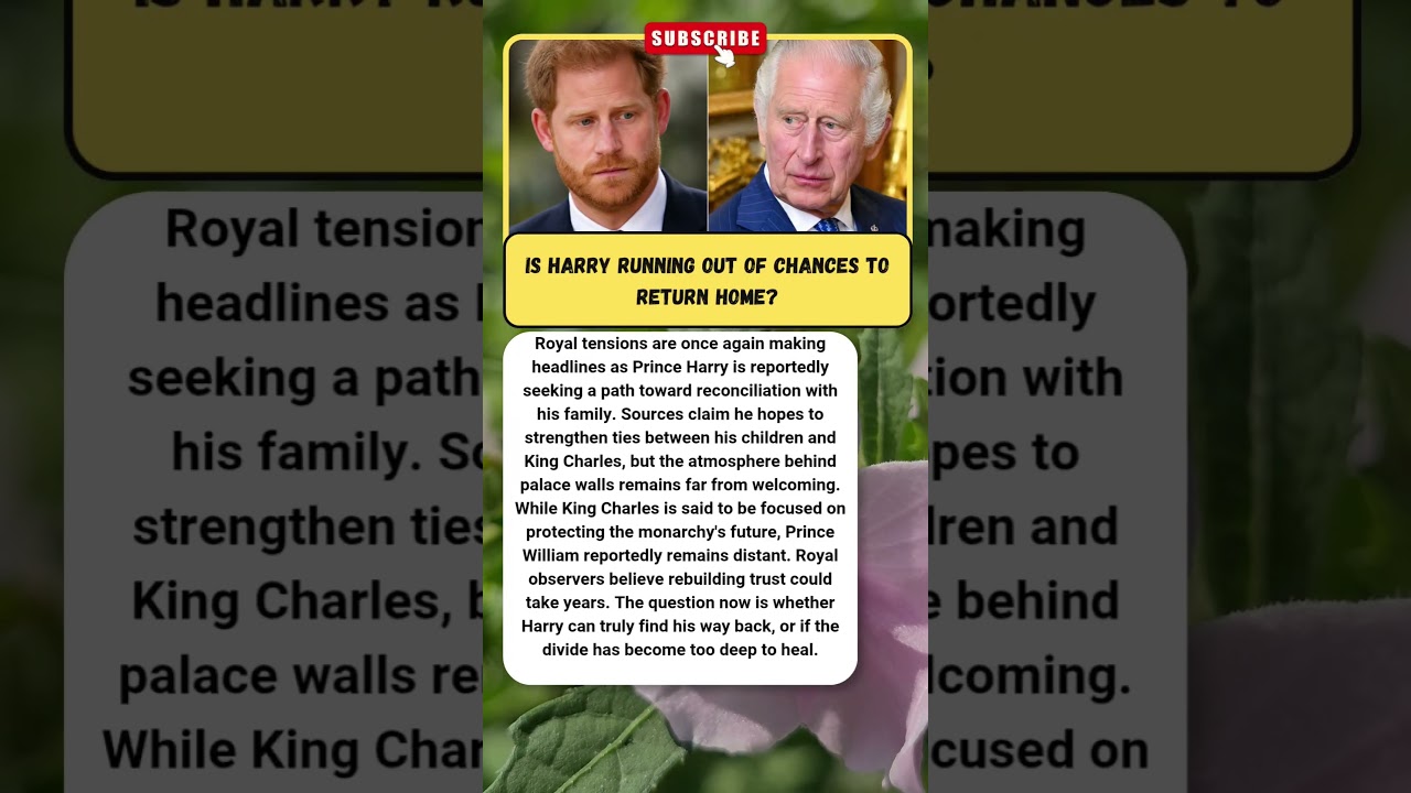 Harry's Final Plea Meets A Royal Wall! #PrinceHarry #KingCharles #RoyalDrama