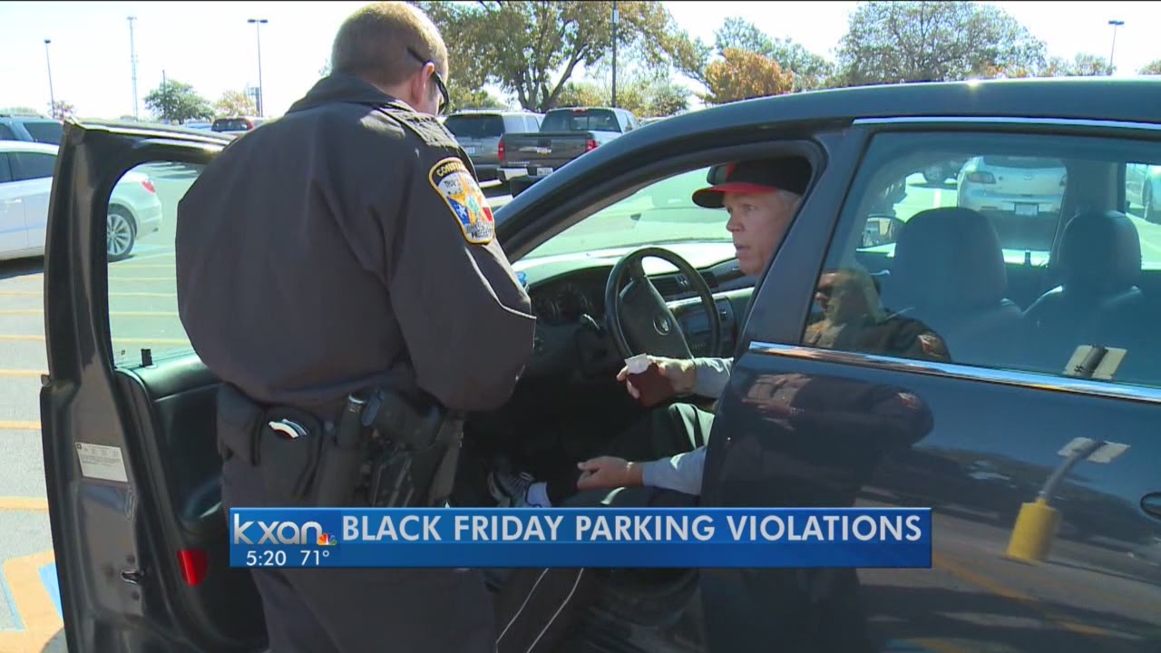 Constables issue citations to shoppers parking illegally in disabled spaces