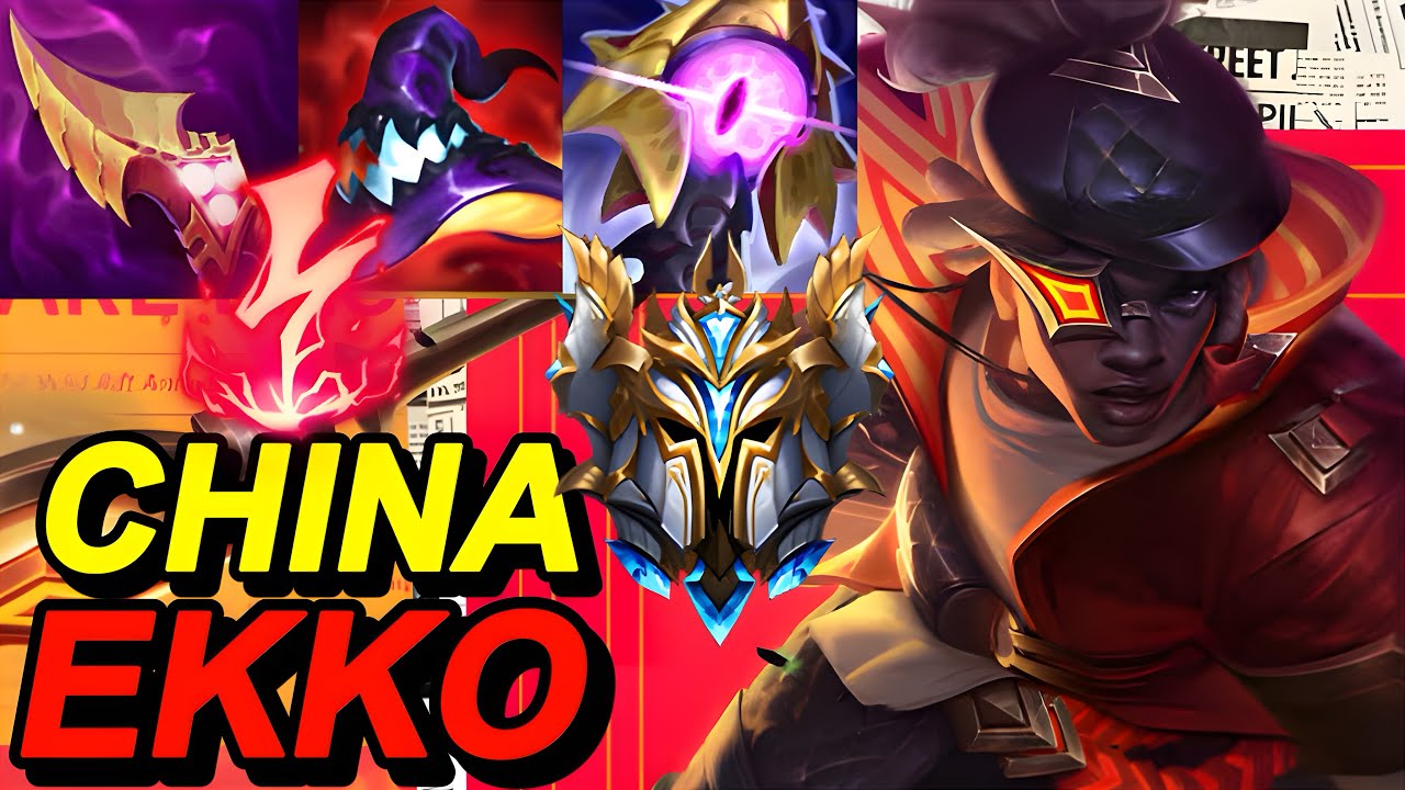 Wild Rift China Top10 Ekko | Sovereign 133LP Rank Gameplay | Psychic Detective Ekko Skin Build Rune