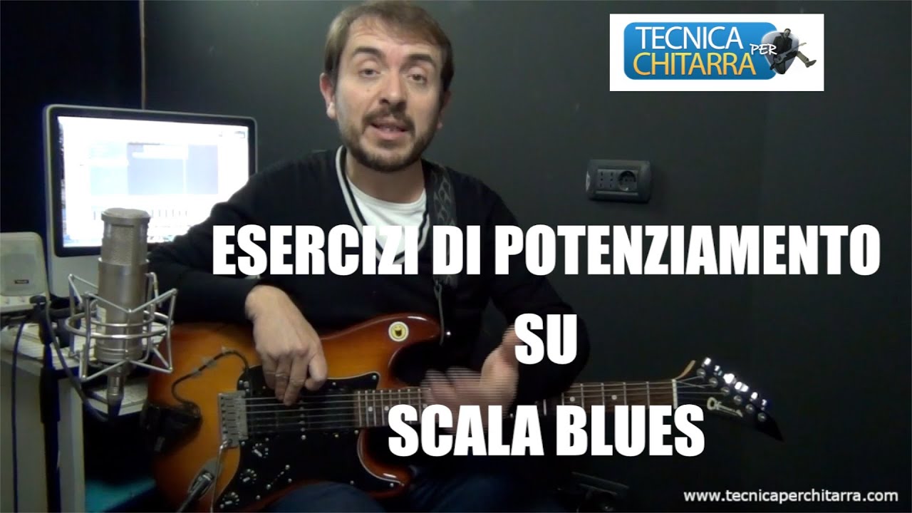 Corsi di chitarra on line: Scala Blues - Esercizio di Potenziamento sulle 5 Forme