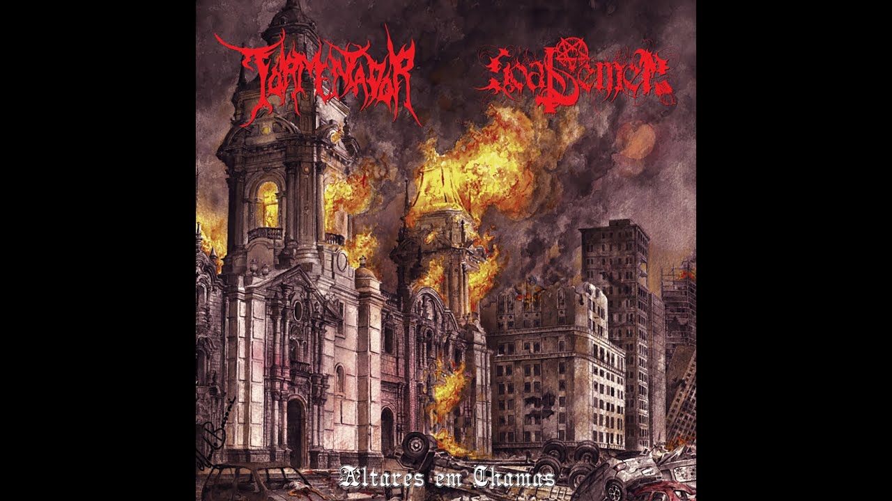 Tormentador / Goatsemen “Altares em Chamas” Split