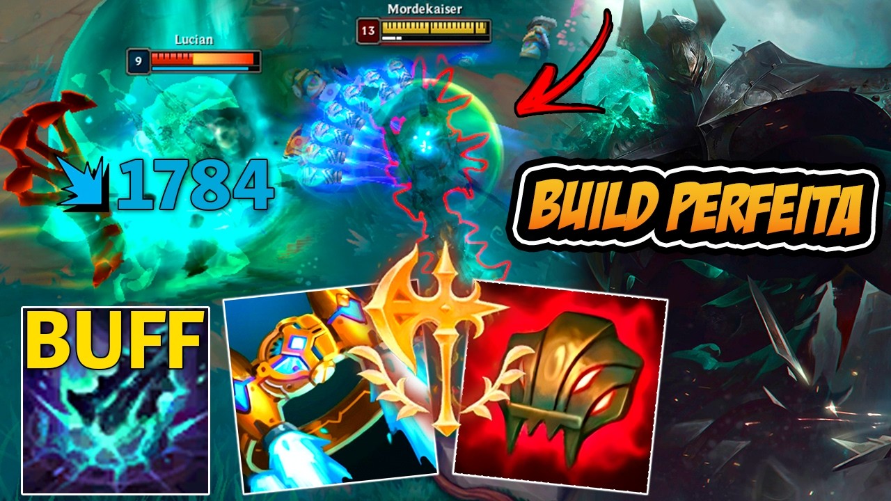 A NOVA BUILD PERFEITA DO MORDEKAISER PARA SAIR DO LOW ELO *OP*