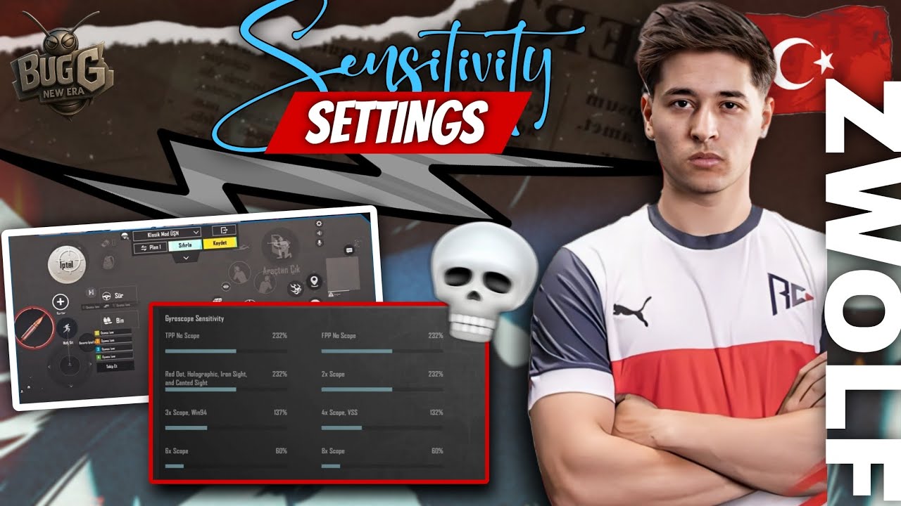 🇹🇷 Zwolf Pubg ORIGINAL Sensitivity REVEALED + Best 4 Finger Claw | 1st Video On YouTube - Its BugG 