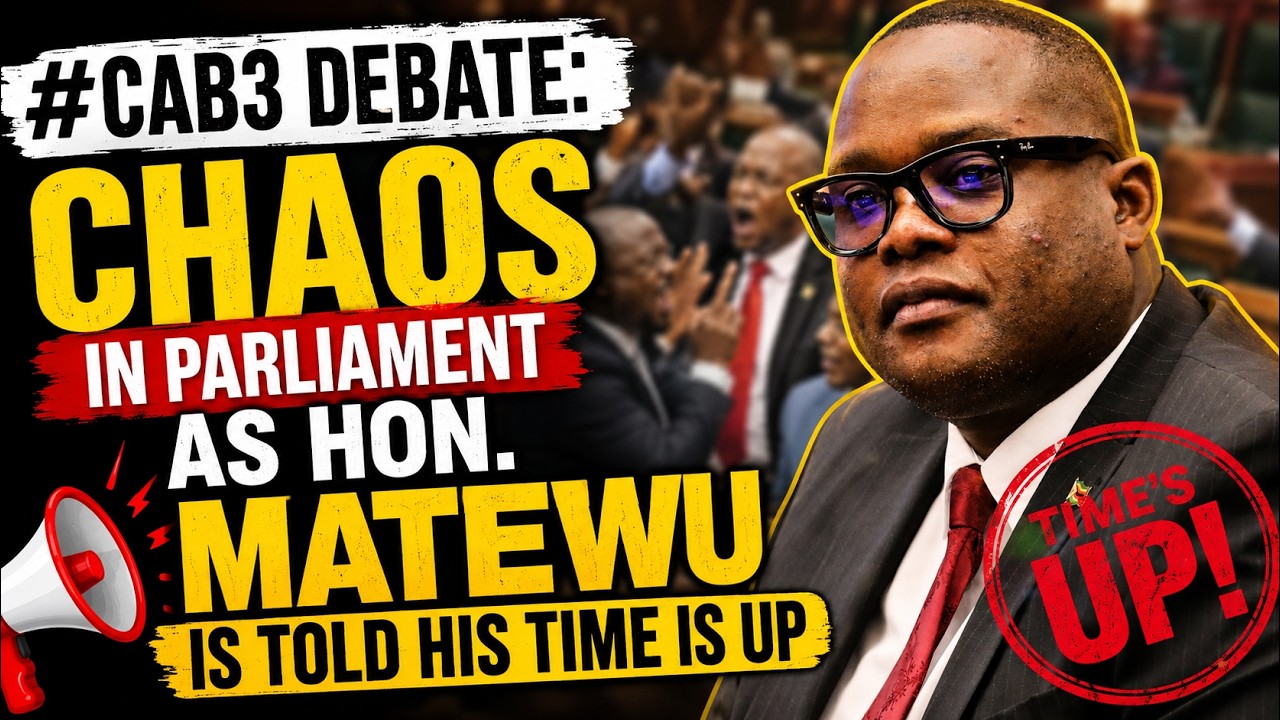 #CAB3 DEBATE: Chaos in Parliament as Hon. Matewu is told his time is up
