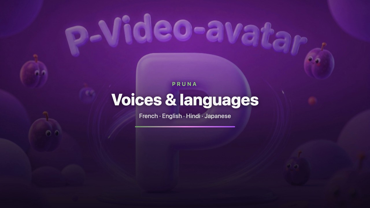 Multilingual AI Avatar Demo | French &middot; English &middot; Hindi &middot; Japanese | Pruna P-Video Avatar