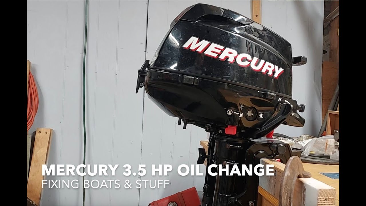 Mercury 3.5 HP Outboard Oil Change