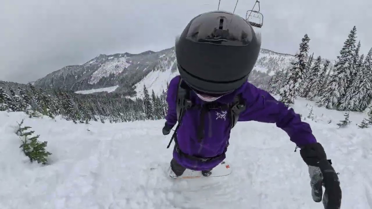 25/26 Day 07 Run 04 Stevens Pass Snowboarding January
